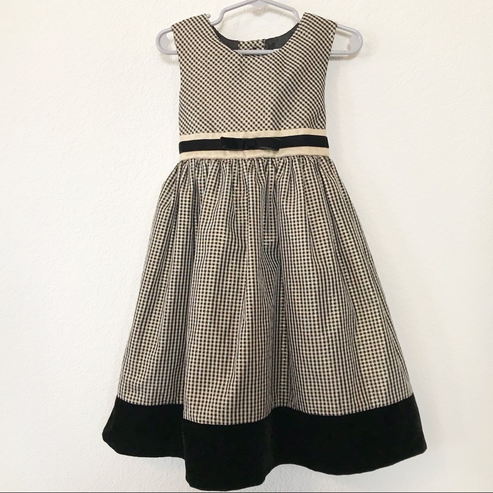 Perfectly Dressed gold and black dress sz 4T